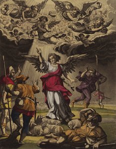 Natividade de Cristo anunciada (cor litho) de English School