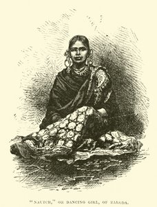 Nautch, ou dançarina de Baroda de English School