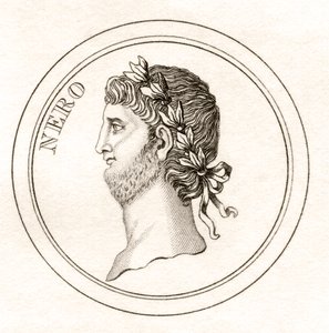 Nero, do &39;Crabb&39;s Historical Dictionary&39;, publicado em 1825 de English School