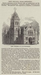 Nova Igreja em Llanymyneck (gravura) de English School