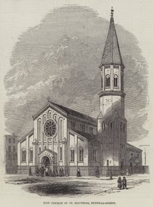 Nova Igreja de São Matias, Bethnal-Green (gravura) de English School