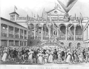 Novo Mercado Hungerford, 1833 de English School