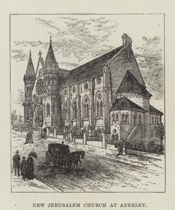 Igreja Nova Jerusalém em Anerley (gravura) de English School