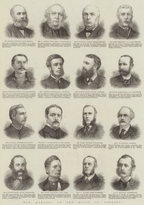 Novos membros da Câmara dos Comuns (gravura) de English School