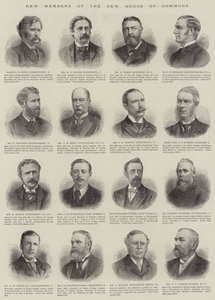 Novos membros da Nova Câmara dos Comuns (gravura) de English School