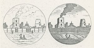 New River Head, datado de 6 de junho de 1775 de English School
