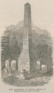 Novo monumento de Daniel Defoe de English School