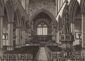 Interior da Igreja de Newbury (litografia) de English School