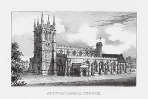 Igreja de Newport Pagnell (gravura) de English School