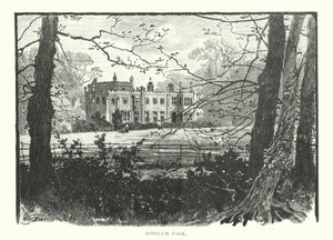 Nonsuch Park (gravura) de English School