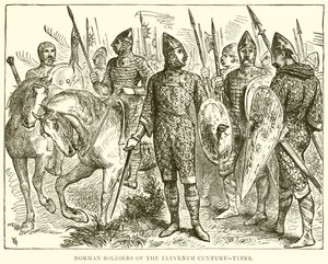 Soldados normandos do século XI - Tipos de English School