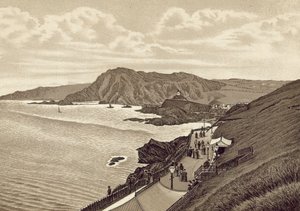 Norte de Devon: Lantern Hill e Hillsboro, East Parade (litografia) de English School