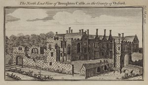 Nordest, vista, de, castelo broughton, oxfordshire de English School