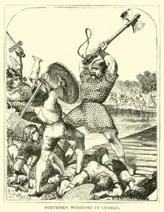 Guerreiros nórdicos em combate de English School