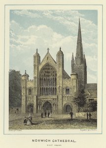 Catedral de Norwich, frente oeste de English School