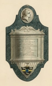 Cemitério de Norwood; túmulo de Francis Ascough de Southhall, Middlesex, morreu em 1788 de English School