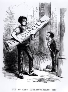 &39;Não tão despropositado, Eh&39;, desenho animado da revista Punch Magazine, 1848 (gravura) (foto bw) de English School