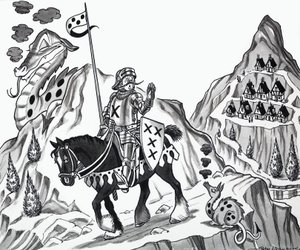 Ilustração de rima de berçário de English School