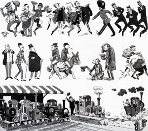 Ilustração de rima de berçário de English School