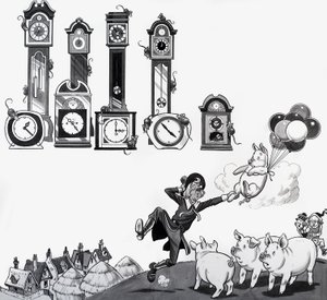 Ilustração de rima de berçário de English School
