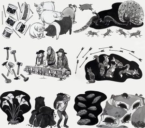 Ilustração de rima de berçário de English School