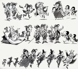 Ilustrações de rima de berçário de English School