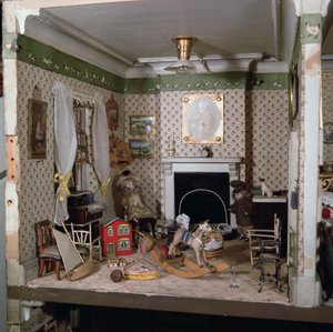 Viveiro com brinquedos de Miss Miles House, 1890 (mixed media)
