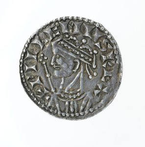 Anverso de um centavo, do reinado de Guilherme I (prata) de English School