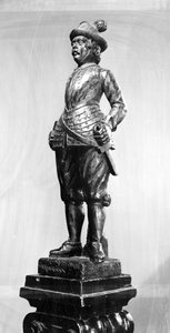 Oficial de Pikemen, 1638 (madeira entalhada)