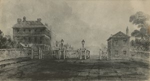 Old Apsley House antes de ser fachada de pedra (wc no papel) de English School