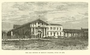 Antiga Igreja da Missão Dolores, construída em 1776 de English School