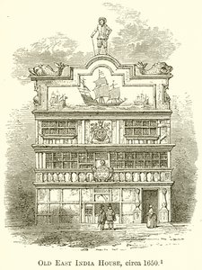Old East India House, por volta de 1650 de English School