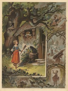 A Velha Mãe Gansa (cromolitho) de English School