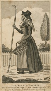 Old Nanny of Lambeth, a notável mulher de laranja e maçã de English School
