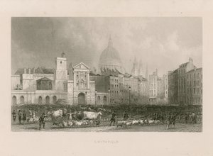 Mercado velho de Smithfield de English School