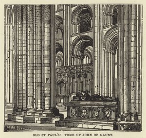 St velho Pauls, túmulo de John de Gaunt de English School