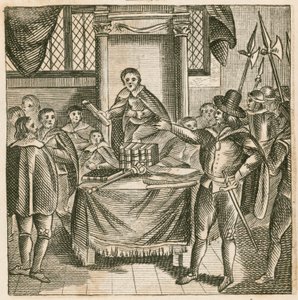 Oliver Cromwell demitir o Parlamento Rump de English School
