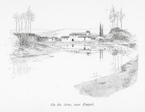 No Arno, perto de Empoli (litografia) de English School