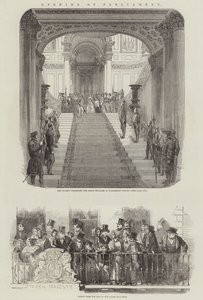 Abertura do Parlamento (gravura) de English School