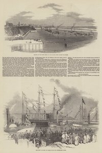 Abertura das Novas Docas em Sunderland (gravura) de English School