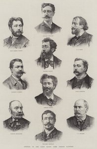 Abertura do Salão de Paris, Alguns pintores franceses (gravura) de English School