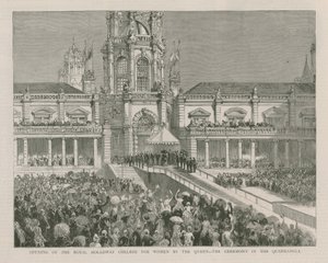 Abertura do Royal Holloway College for Women pela Rainha de English School