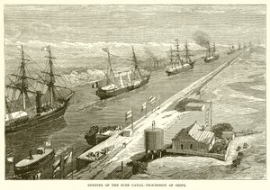 Abertura do Canal de Suez - Procissão de Navios de English School
