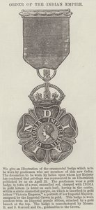 Ordem do Império Indiano (gravura) de English School