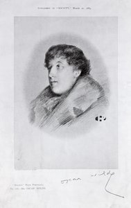 Oscar Wilde (1854-1900) a Bijou Portrait, da Society de English School