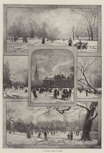 Os nossos Parques de Londres no Inverno (litho) de English School
