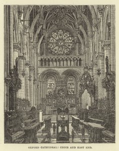 Catedral de Oxford, coro e extremo leste de English School
