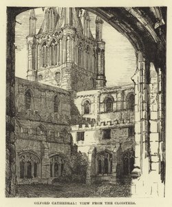 Catedral de Oxford, vista dos claustros de English School