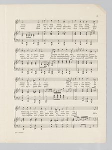 Página 3 de uma trilha sonora para a música Just a Soldier de English School