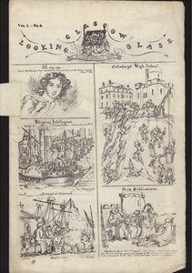 Página do Folheto sobre a Feira de Glasgow, publicado em 23 de Julho de 1835 (gravura) de English School